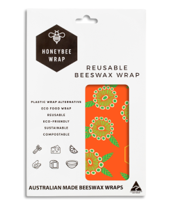 Honeybee Wrap Flower Range 55cm x 1m Beeswax Roll