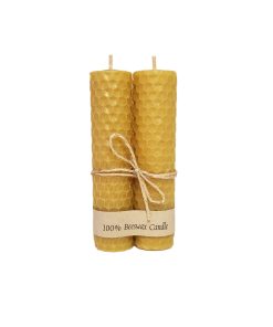Australian Bee Products Hand Rolled Beeswax Candles - Thin Pair
