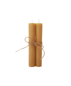 Australian Bee Products Hand Rolled Beeswax Candle - 20cm Pair